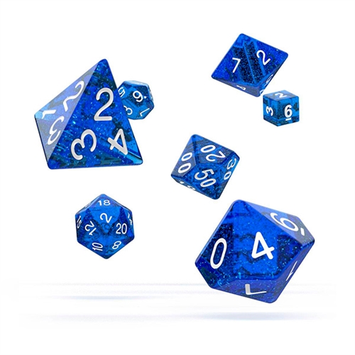 Speckled Blue - Polyhedral Rollespils Terning Sæt - Oakie Doakie Dice 